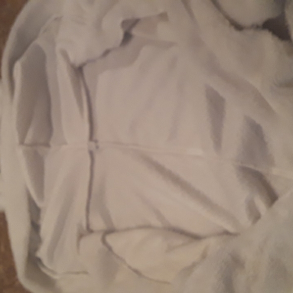 Girls Furry Fleece Bear Ear Zip-up Hoodie Sweatshirt - Picture 7 of 8